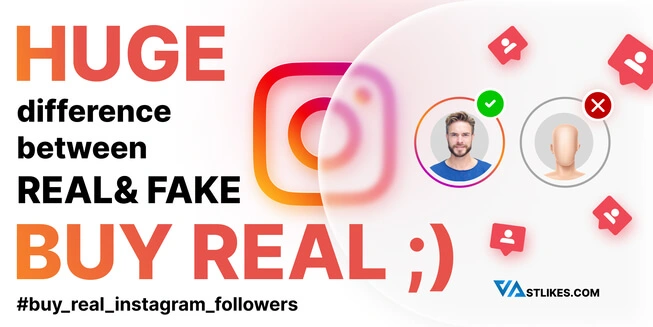 huge difference between real & fake. buy real instagram followers