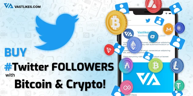 buy twitter followers with bitcoin and crypto
